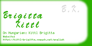 brigitta kittl business card